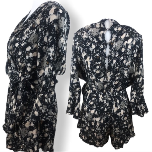 Free People All The Right Ruffles Romper - Picture 2 of 3